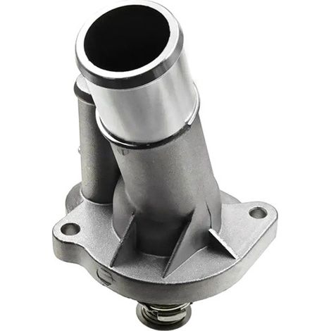 1. Color: Silver Material: Aluminum Engine thermostat housing Water lines Coolant thermostat LF70--DTEKGAZ (1/5)