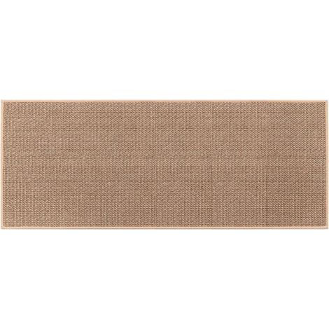 Shmshng – Tapis de cuisine antidérapant en caoutchouc – Lavable – Couleur jute – Épaisseur 10mm – 44x120cm – Confort optimal pour usage quotidien (1/5)