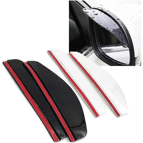 Lot de 2 autocollants universels en PVC pour rétroviseurs de voiture, protection anti-pluie et pare-soleil, protection contre la neige. (1/5)