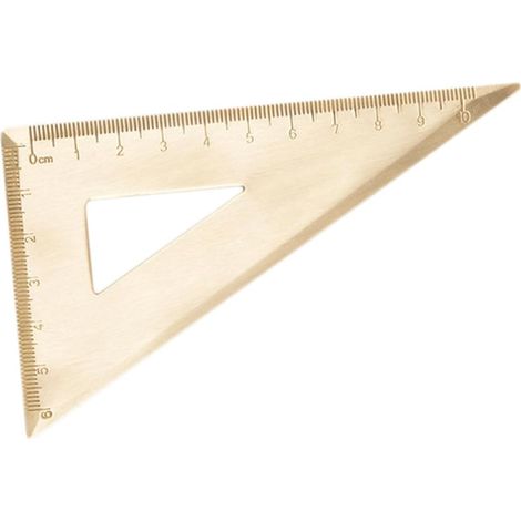 Règle triangulaire métrique, à dessin en acier inoxydable (1/5)