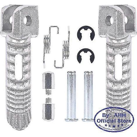 1 Paar klappbare Fußrasten aus Aluminiumlegierung, rutschfest, schwarz, CNC-gefräst, für Suzuki GSX-R600 K6 – Vorderachse (Paar) (1/5)