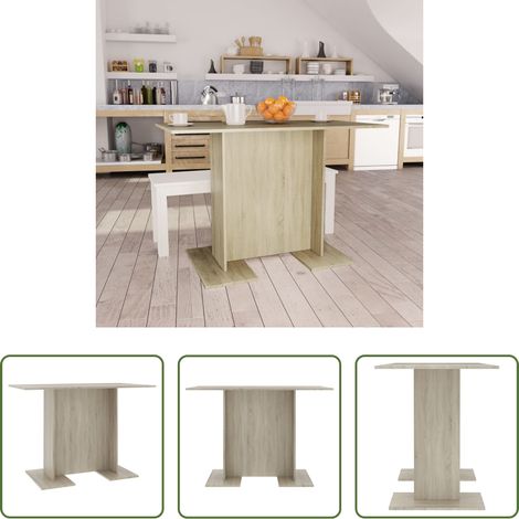 Holz Esstisch - Esstisch Sonoma-Eiche 110x60x75 cm Holzwerkstoff (1/5)