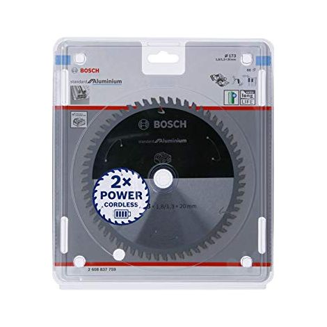 Bosch PRO Aluminium lama senza filo per seghe circolari 173 x 1,8 x 20 mm - 2608837759 (1/4)