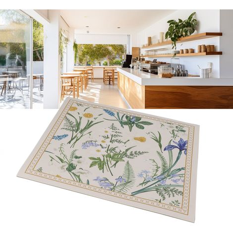 Tapis de protection pour machine à café, réfrigérateur, lave-linge, four à micro-ondes, set de table, housse de réfrigérateur, en cuir, antitache et imperméable, 36 x 46 cm (1/5)