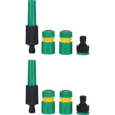 Jeu de 2 raccords d'arrosage G1/2, connecteur pulvérisateur à eau pour tuyau de jardin, kit d'irrigation extérieure. (1/5)