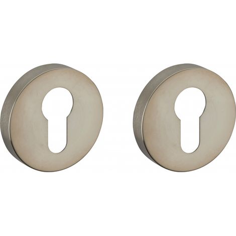THIRARD - Paire de rosaces, trou de cylindre, inox - Serrurerie de Picardie (1/2)