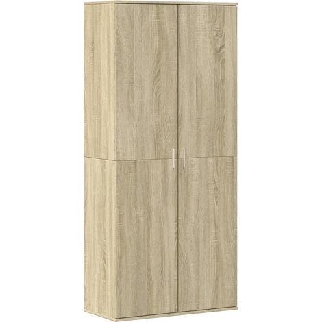 Maison Exclusive - Zapatero madera contrachapada color roble 80x3