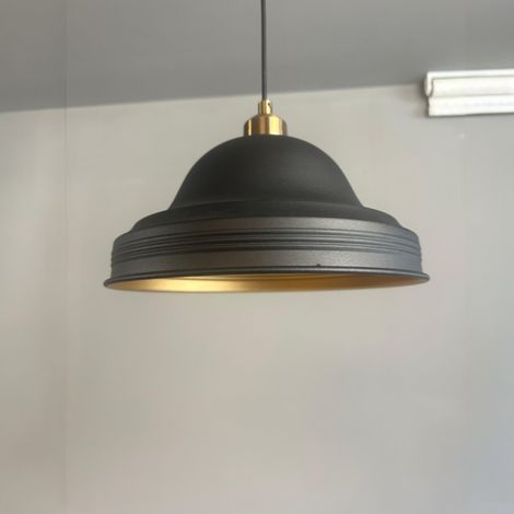 bamyum Ulmete Suspension Luminaire Vintage, Lustre Salon de 26 cm en Métal, Lampe E27 pour Chambre, Salle à Manger (1/5)