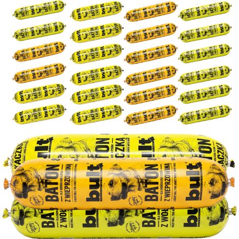 BULT Nassfutter für Hunde, Geschmacksmix, Riegel, 24 x 900 g, Alleinfuttermittel (1/4)