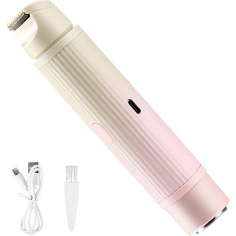 Rasoirs Électriques Femme,Rasoirs Électriques Femme - pour dames à double tête de poche étanches pour femmes, rechargeables par USB, portables, légers, pour intérieur (1/5)