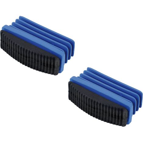 Piedino in plastica con supporto gommato per scala di alluminio svasata in kit da 2 pezzi