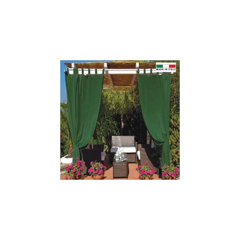 TENDA PER GAZEBO IDROREPELLENTE CON BRETELLE CM.140X270H. VERDE- - verde - 1 pezzi