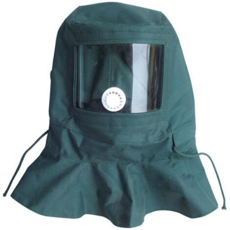LAN Casque Masque de Protection Anti-Vent Anti-poussière pour Sablage Sableuse,vert (1/4)