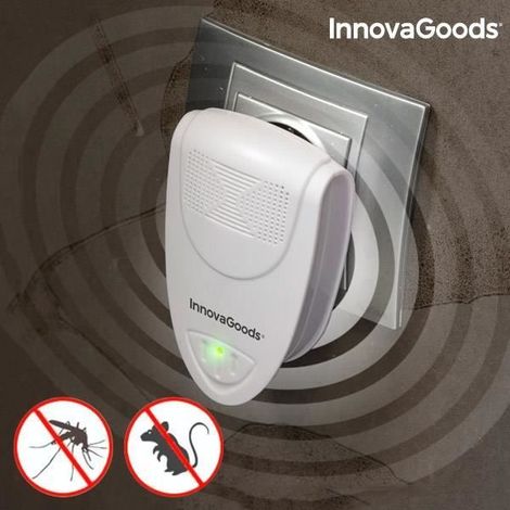 Répulsif anti moustique rats souris à ultrason – Prise répulsive anti moustiques, barriere a insectes et rongeurs non nocif