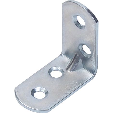 Équerre de chaise  Avec extrémités arrondies  Zinguée  30 x 30 x 16 mm  Set de 40 pièces (1/2)