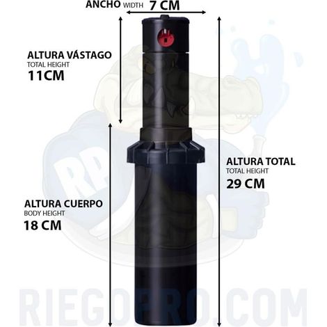 Riegopro PGP-Adj Hunter 3er-Pack Regner. Reichweite von 6,4 bis 15,8 m. Inklusive Düsensatz und Einstellschlüssel. (1/2)