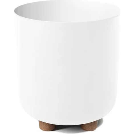Maceta de plástico blanca Lamela 24,2 cm x 24,2 x 27,4 cm 1 unidad. (1/2)