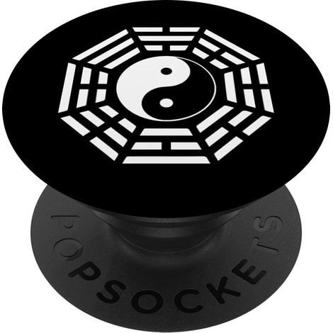 Miroir Feng Shui Design Yin/Yang Huit Trigrammes Symbole Adhésif (1/5)
