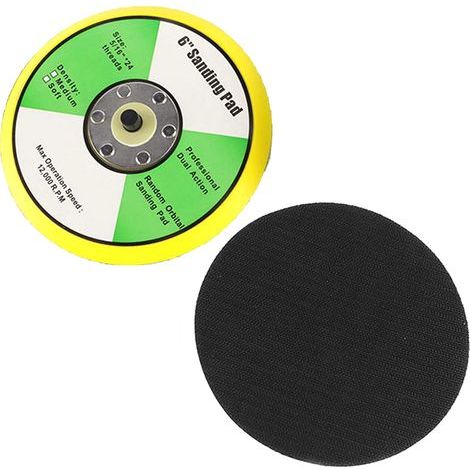 Plateau de ponçage 150 mm avec vis M8, plateau de ponçage 150 mm, plateau de support de 150 mm, polissage, cire, ponceuse électrique, outil de ponçage (1/5)