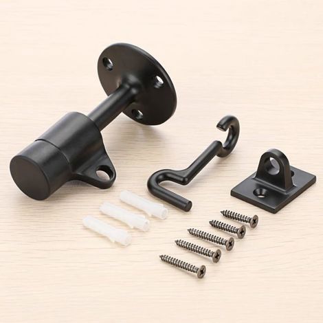 Butée De Porte - Acier Inoxydable SUS304 - Tampon En Caoutchouc - Pour Protection Murale Et Maintien Porte Ouverte - 1 Pièce (1/5)