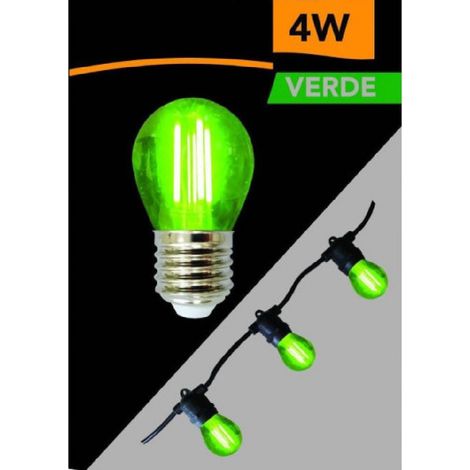 Trade Shop - Globo LED-Lampenbirnen Globo G45 G45 E27 4W Buntes Grünes grünes Licht G45A-TV - (1/5)