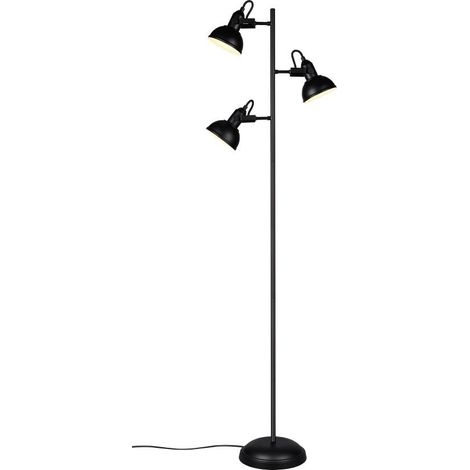 Lampadaire Gina Noir Mat 3x28W E14 (1/3)