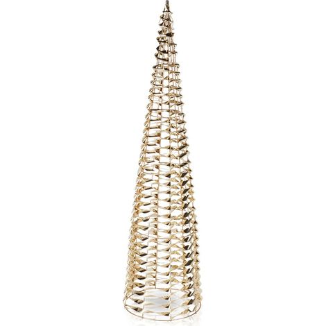 Árbol de Navidad luminoso, cono dorado, 80 LED, 80 cm (1/5)