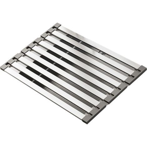 Égouttoir à vaisselle pliable, peu encombrant, avec plateau-L