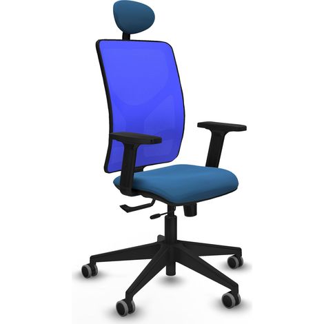 Silla ergonómica piqueras y crespo Motilla azul claro cuero sintético (1/2)
