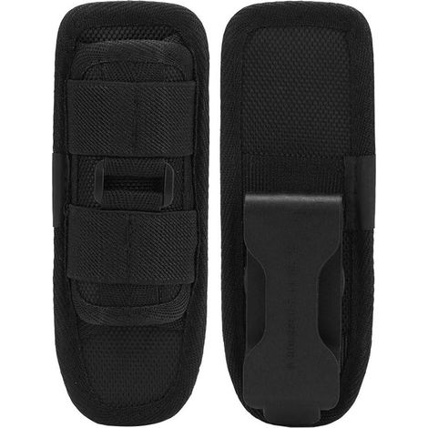 Support de Poche de Torche en Nylon Rotatif à 360 Degrés pour Survie en Extérieur Camping Randonnée Noir (1/5)