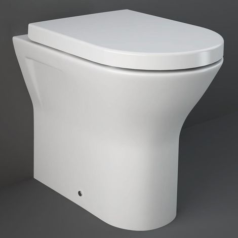 RAK Resort Rimless Back to Wall Toilet 450mm Extended Height - Soft Close Seat