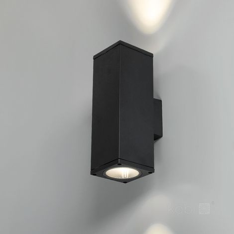Lampada da parete per giardino 2xGU10 IP54 nera (1/5)
