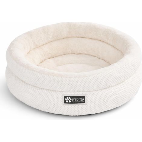 1 Panier Chat Coussin Doux Antidérapant Lavable Petit Chien Intérieur