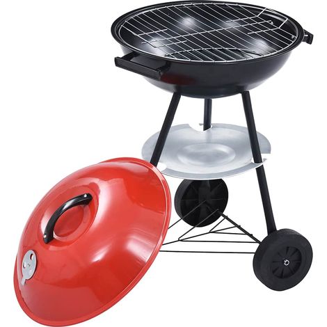 Maison Exclusive - Barbecue portable XXL au charbon avec roues 44 cm (1/5)