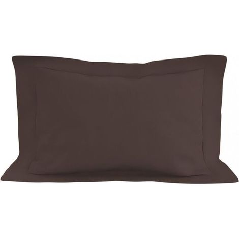 Taie d\oreiller en coton 50x70 cm brun, par 50 x 70 cm brun (1/4)