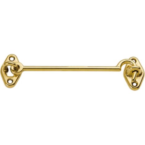 GANCIO FERMAFINESTRA OTTONE LUCIDO 140 MM Q.TA 12