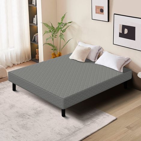 Somier de láminas 140x190cm con patas para cama de 2 plazas (1/5)