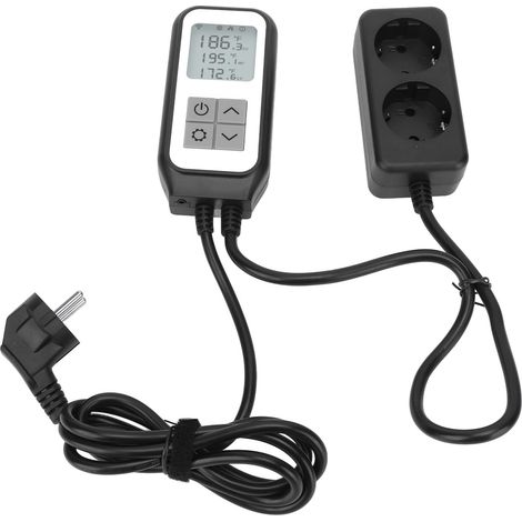 Intelligenter digitaler Temperaturregler mit WLAN-Fernbedienung und Timerfunktion für EU-Stecker (100–250 V) (1/5)
