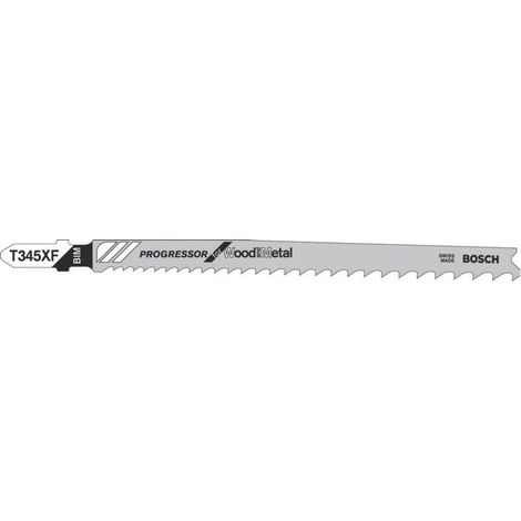 Bosch T 345 XF Progressor lama da sega grigia pack 25