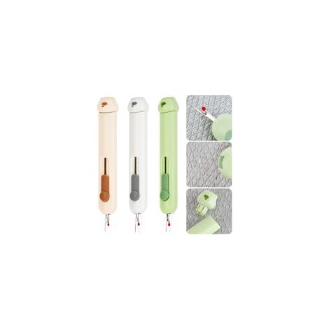 Lot de 3 enfile-aiguilles 3 en 1 - Avec 2 aiguilles et boîte de rangement - Multifonctionnel - Pour la couture à la main, le bricolage, l'artisanat, le matelassage - Pour débutants et personnes âgées (1/5)
