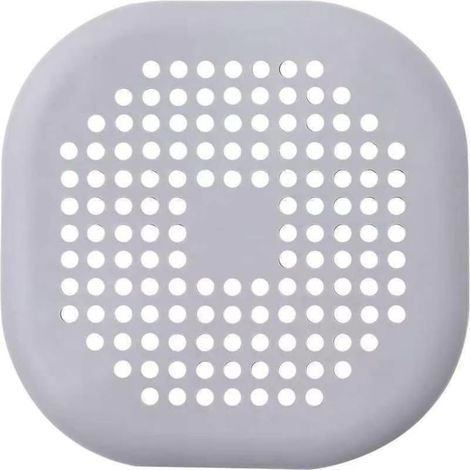 Faltbarer Haarfängerfilter aus Silikon für Dusche, Badewanne und Küche Saugnäpfe einfache Installation und Reinigung (Universalgröße). (1/5)