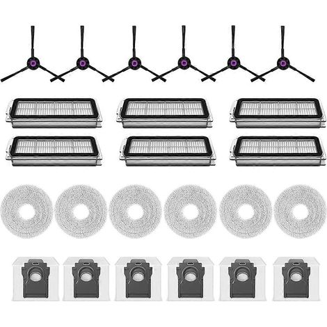 Pour Conga X50 X – Treme Accessoires Filtre Sac à poussière Rag pièce détachée Kit(24pcs) (1/5)