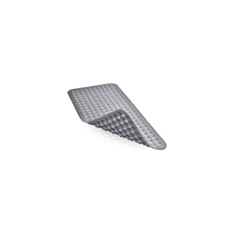 Tappetino da bagno antimuffa 88x40 cm, lavabile in lavatrice, tappetino rettangolare per doccia con ventosa di drenaggio, colore grigio scuro.