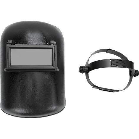 Schweißhelm mit integriertem Gesichtsschutz, Schutzbrille, Spritzschutz und Hitzebeständigkeit, für Lichtbogen- und Lichtbogenschweißen. (1/5)