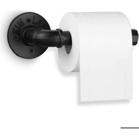 Porte-Serviettes En Papier - Fer - Design Industriel Vintage - Pour Cuisine Salle De Bain - 1 Pièce (1/5)