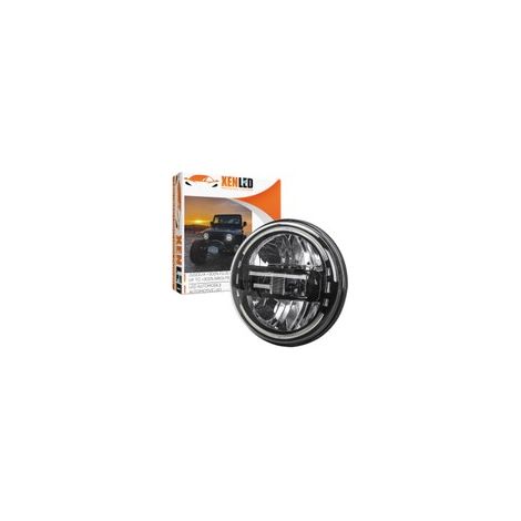 Phare 7″ LED « King Kong » - JEEP / HUMMER / 4x4 - 60W - 6000Lms Phare rond Full LED XENLED Homologué (1/5)