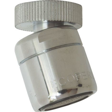Raccord sanitaire - Rotule avec aérateur débit : 8L/min - F22/100 M24/100 (1/2)