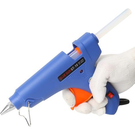 Pistolet à colle chaude de 11 mm, idéal pour les petits travaux manuels et les réparations rapides à la maison et au bureau, pistolet à colle chaude de 100 W. (1/5)