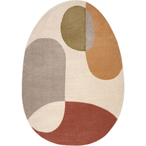 Tappeto FUSION 5706 crema / terracotta Shape - Geometrico, moderno, astratto, irregolare beige 160x220 cm