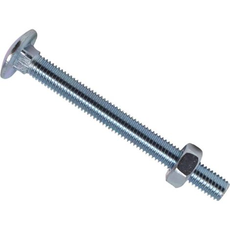 METALMATE Cup Square Hex Bolt & Nut Zp M10 x 100mm Box 25